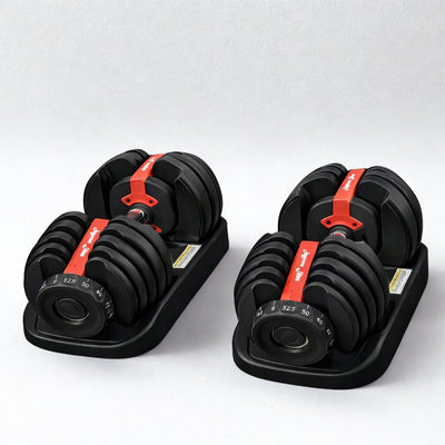 Haltères ajustables de 2,3 à 23,8 kg – Entraînement de force compact