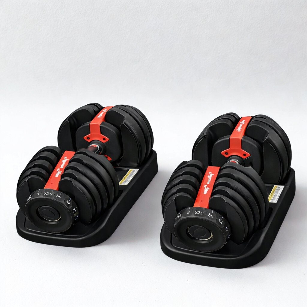 Haltères ajustables de 2,3 à 23,8 kg – Entraînement de force compact