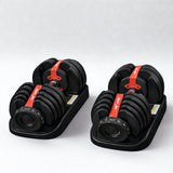 Haltères ajustables de 2,3 à 23,8 kg – Entraînement de force compact